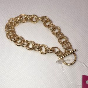 NWT Gold Link Toggle Moon & Lola Bracelet